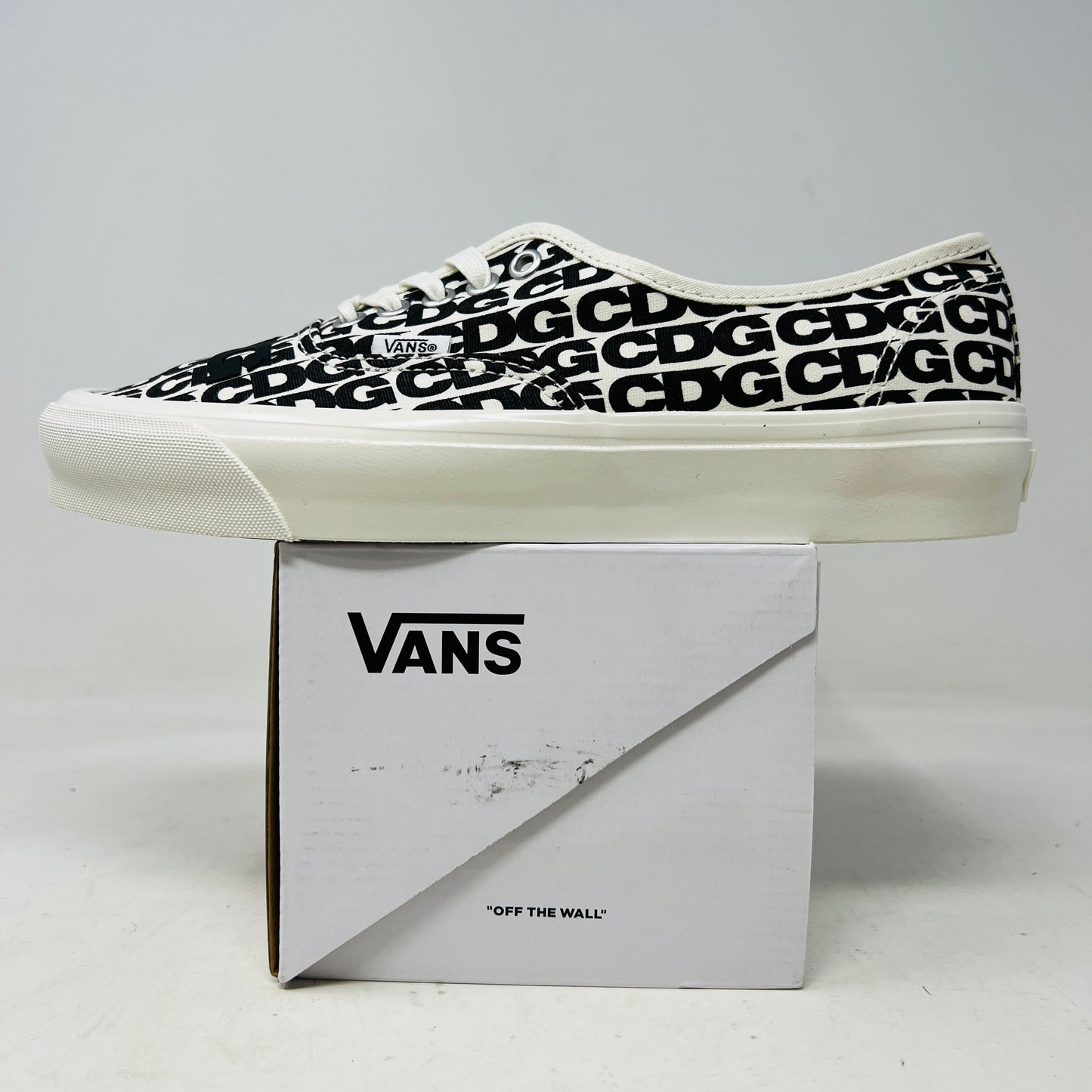 Vans Authentic Comme des Garcons Black Heel Tab (Curved Rubber)