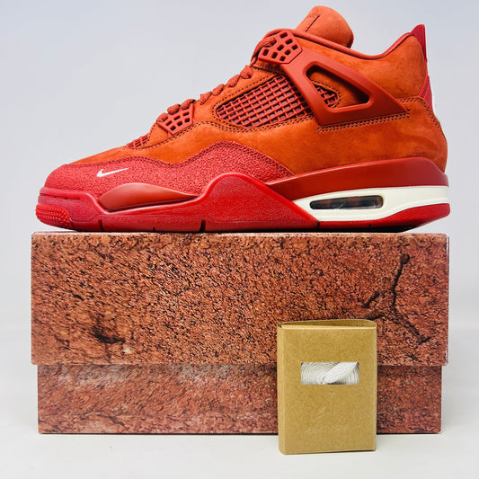 Air Jordan 4 Retro OG SP Nigel Sylvester Brick by Brick sneakers with extra laces and velcro straps, brand new condition.