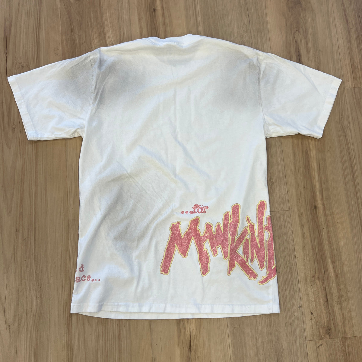 Cactus Jack by Travis Scott x WWE Mankind Tee White