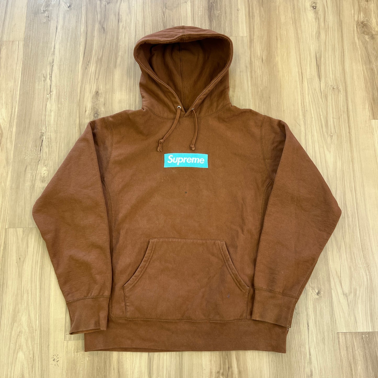 Supreme Box Logo Hooded Sweatshirt (FW17) Rust