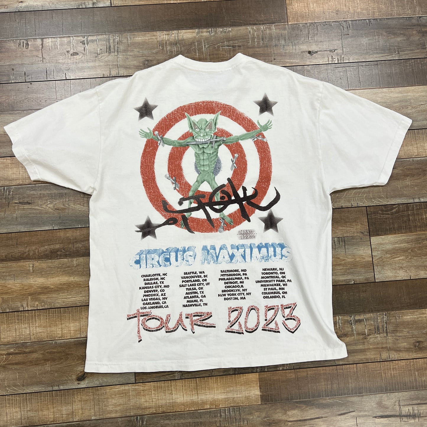 Travis Scott Utopia Album Tour Skitzo Circus Maximus 2023 Tee