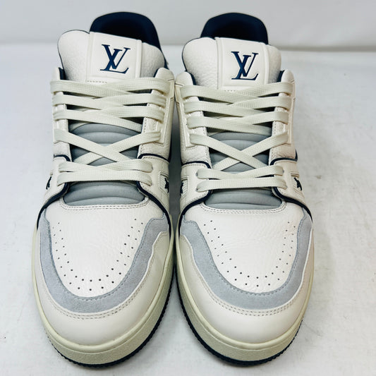 Louis Vuitton Trainer #54 Signature White Marine