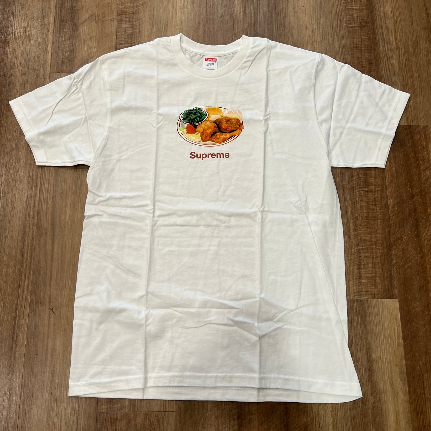 Supreme Chicken Dinner Tee White