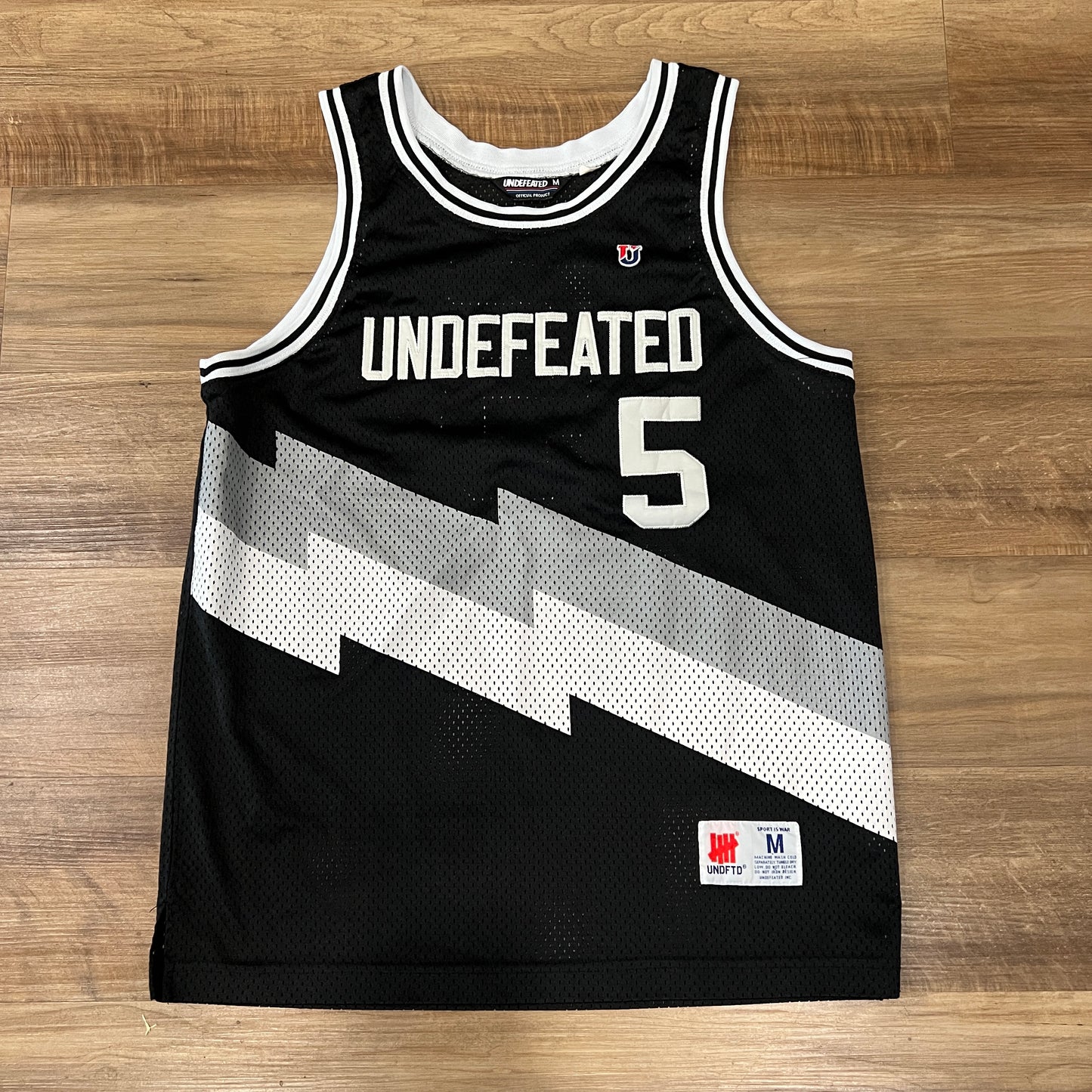 Undefeated Premium Blaze basketball jersey Black