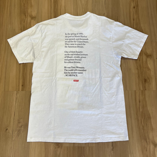 Supreme Scarface Split Tee White
