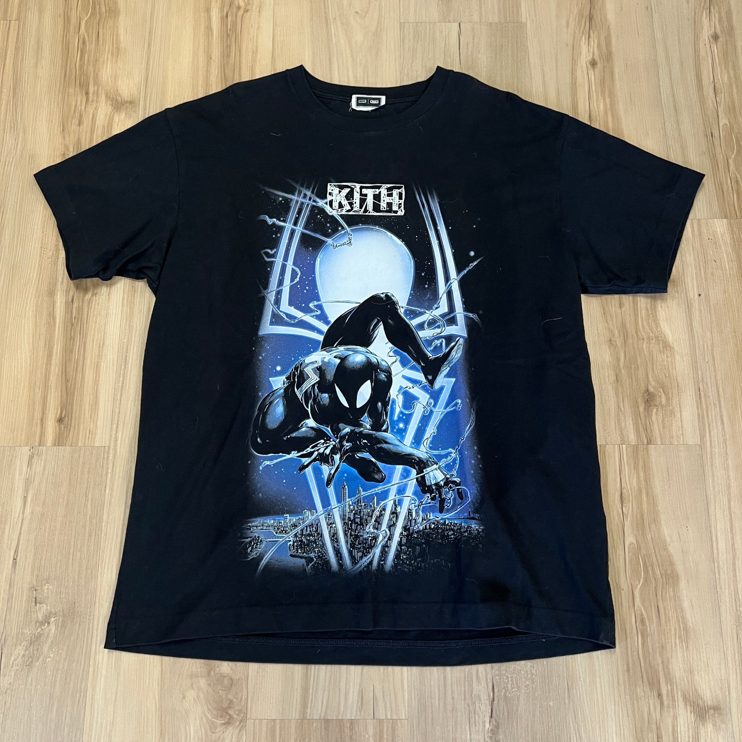 Kith x Marvel Symbiote Spiderman Vintage Tee Black