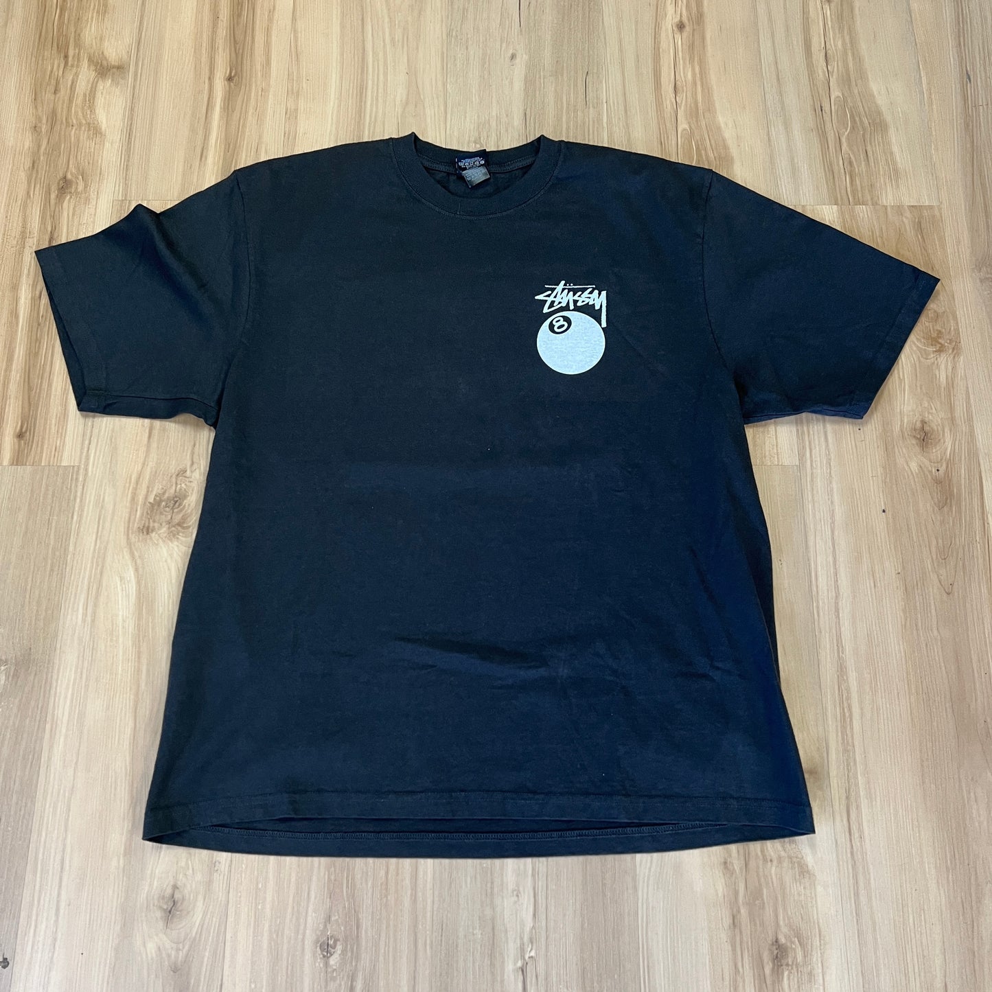 Stüssy 8 Ball Pigment Dyed Tee Black