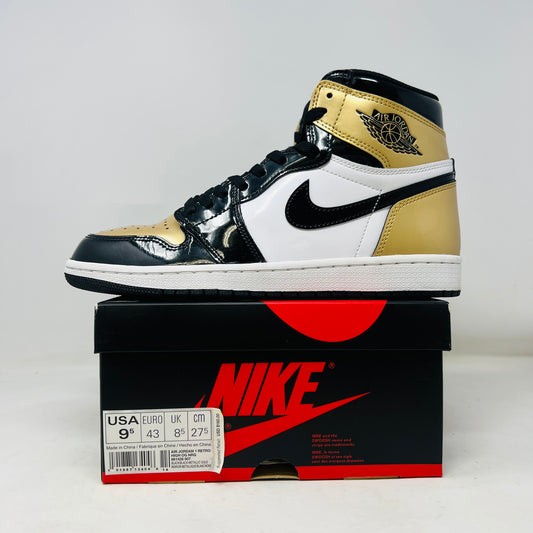 Jordan 1 Retro High NRG Patent Gold Toe