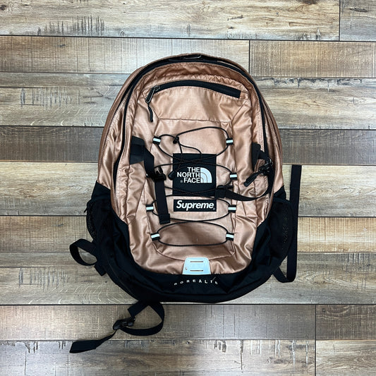 Supreme The North Face Metallic Borealis Backpack Rose Gold
