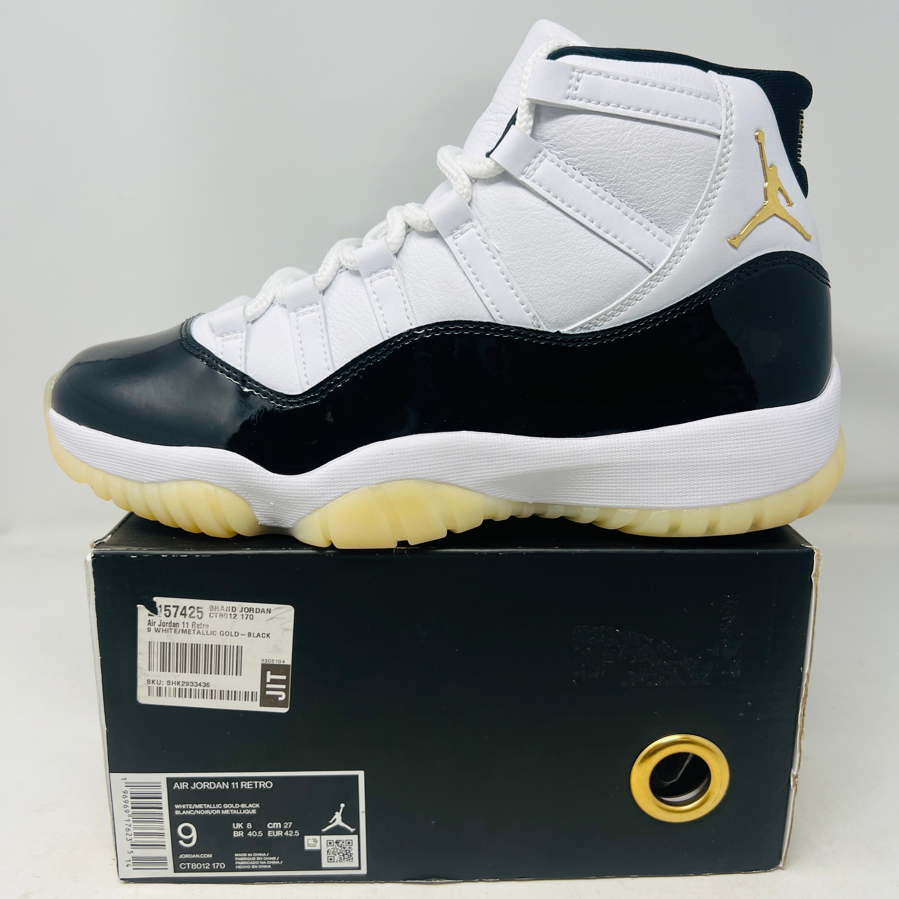 Air Jordan 11 Retro DMP Concord Size 9 - Black/White/Gold - OG Box US 9 Air Jordan 11 Retro Concord Defining Moments DMP 2006  main image 3