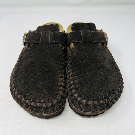 Birkenstock Boston Braided Suede Kith Mocca
