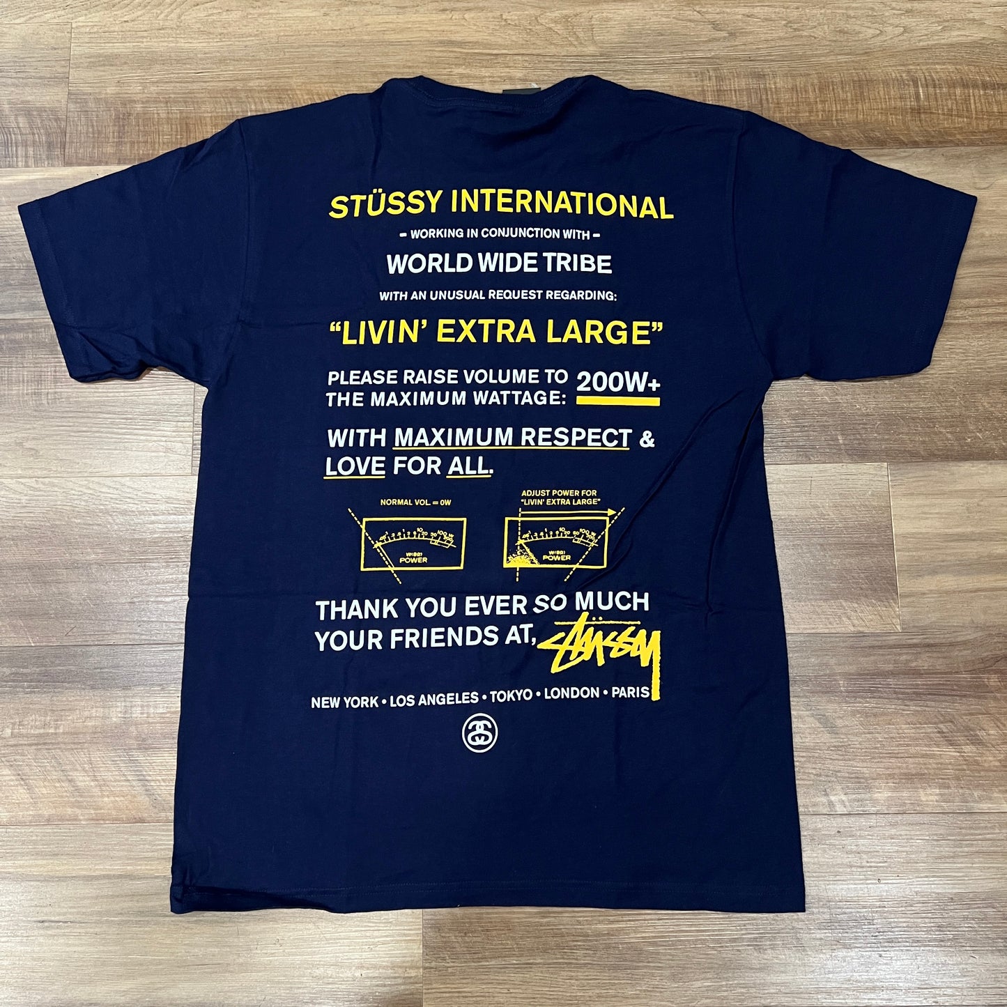 Stüssy Maximum Respect Tee Navy