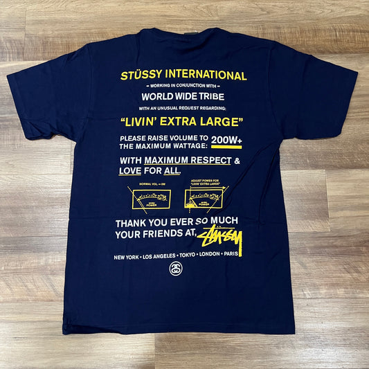 Stüssy Maximum Respect Tee Navy