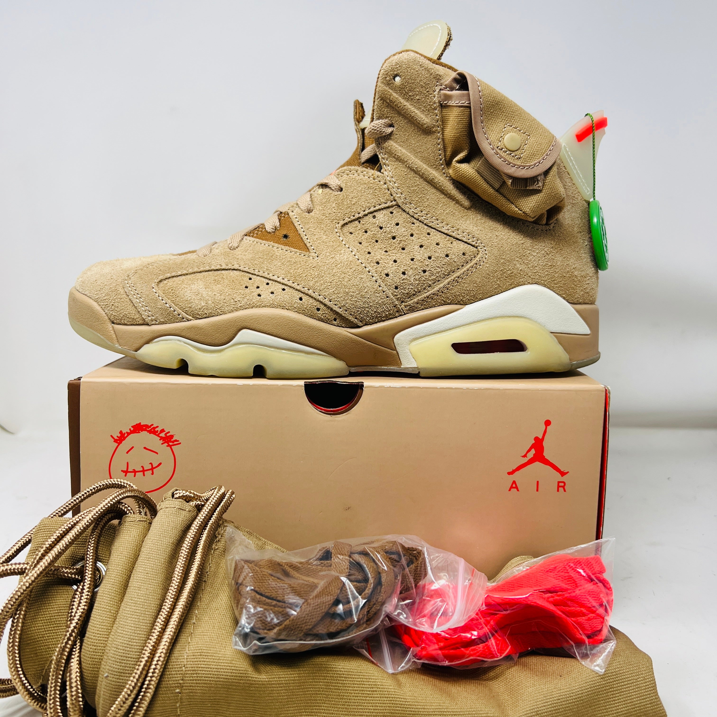Jordan 6 Retro Travis Scott British Khaki – Holy Ground