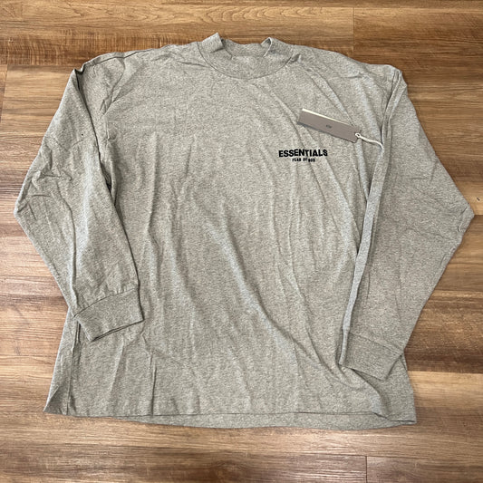 Fear of God Essentials Long-Sleeve Tee 'Dark Oatmeal'