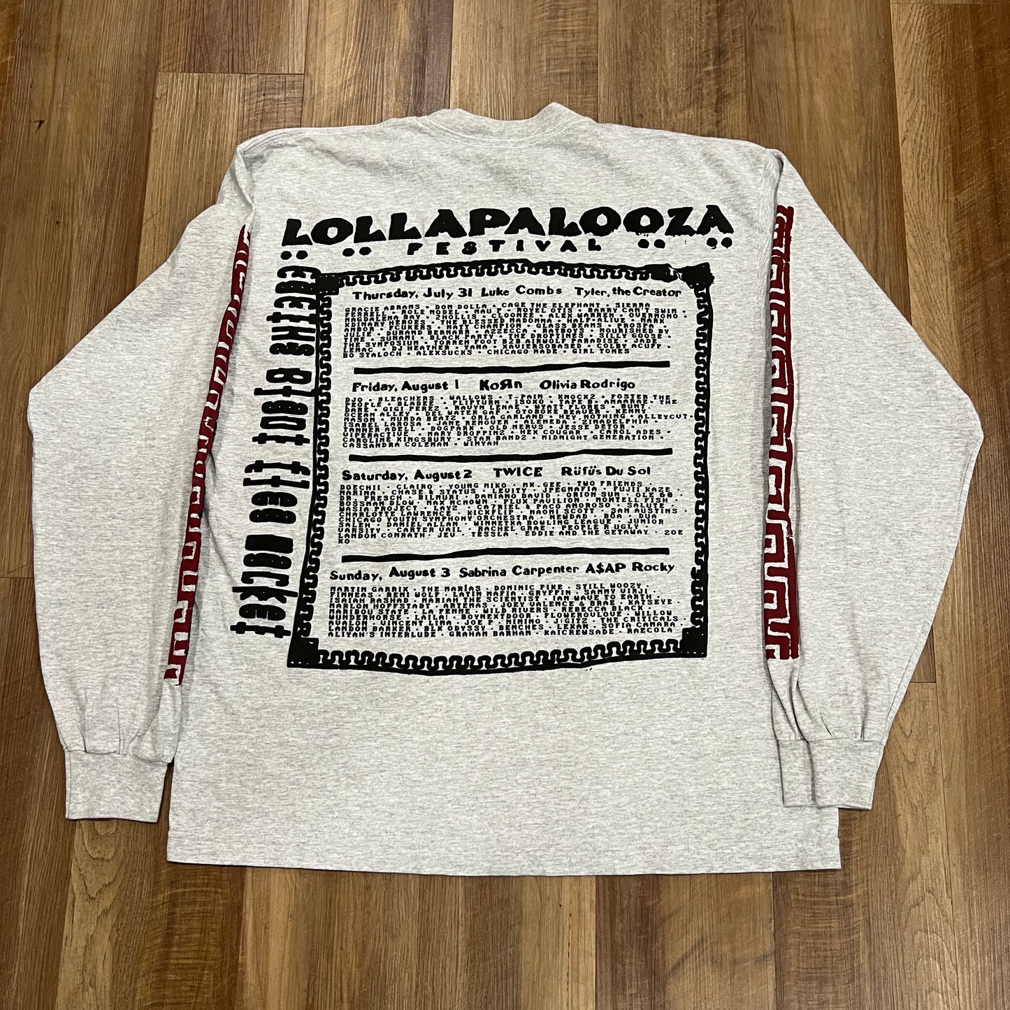 Cactus Plant Flea Market Lollapalooza 2025 L/S Tee