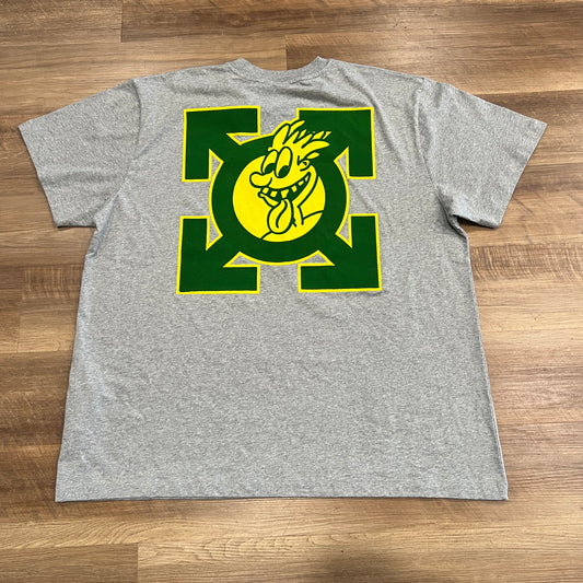 Off-White Tongue Out Over Tee 'Melange Grey'