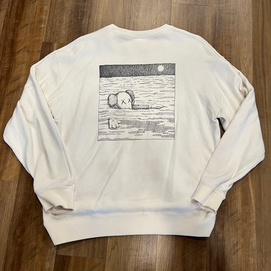 Kaws UT Phaidon White Sweatshirt Long Sleeve
