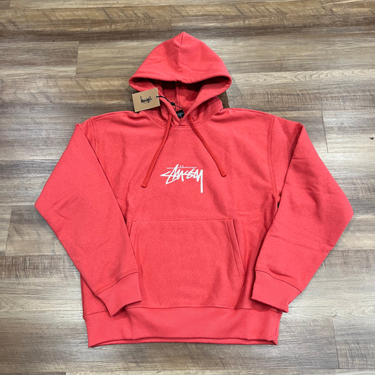 Stussy Stock Logo Appliqué Hoodie 'Pepper'