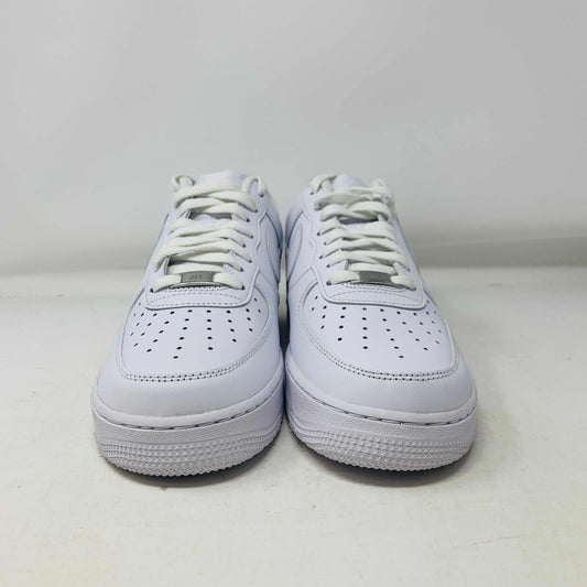 Nike Air Force 1 Low Triple White sneakers, brand new, 2023 edition.