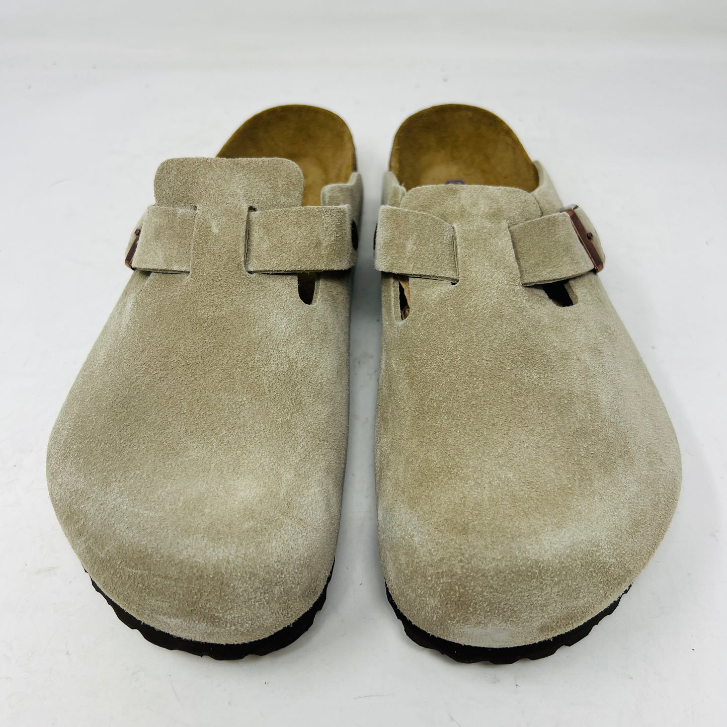 Birkenstock Boston Soft Footbed Suede Taupe