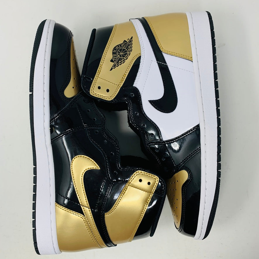 Jordan 1 Retro High NRG Patent Gold Toe