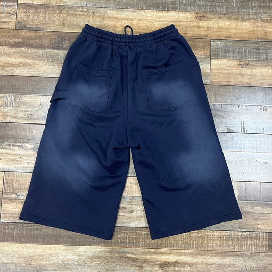 Happy Memories Dont Die 3/4 Navy Sweat Shorts