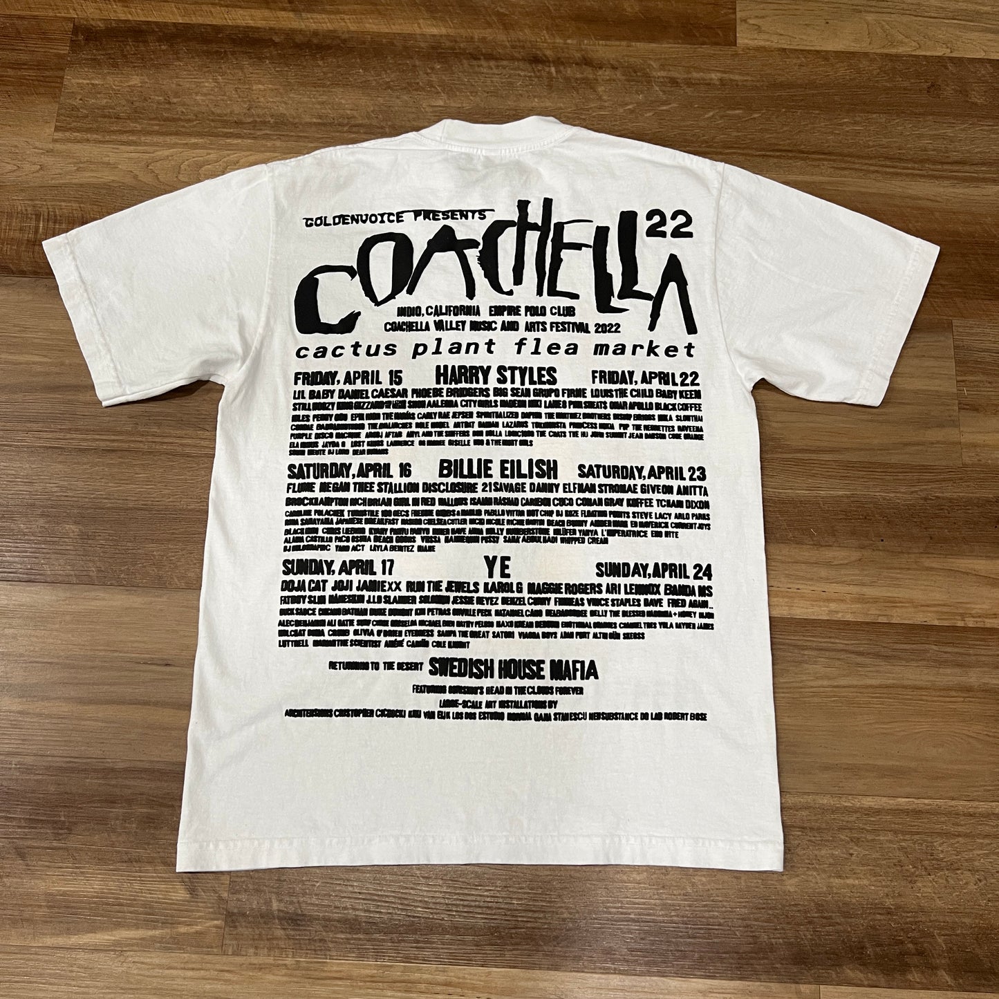 Cactus Plant Flea Market (CPFM) x Coachella 2022 Weekend 1 T-Shirt White