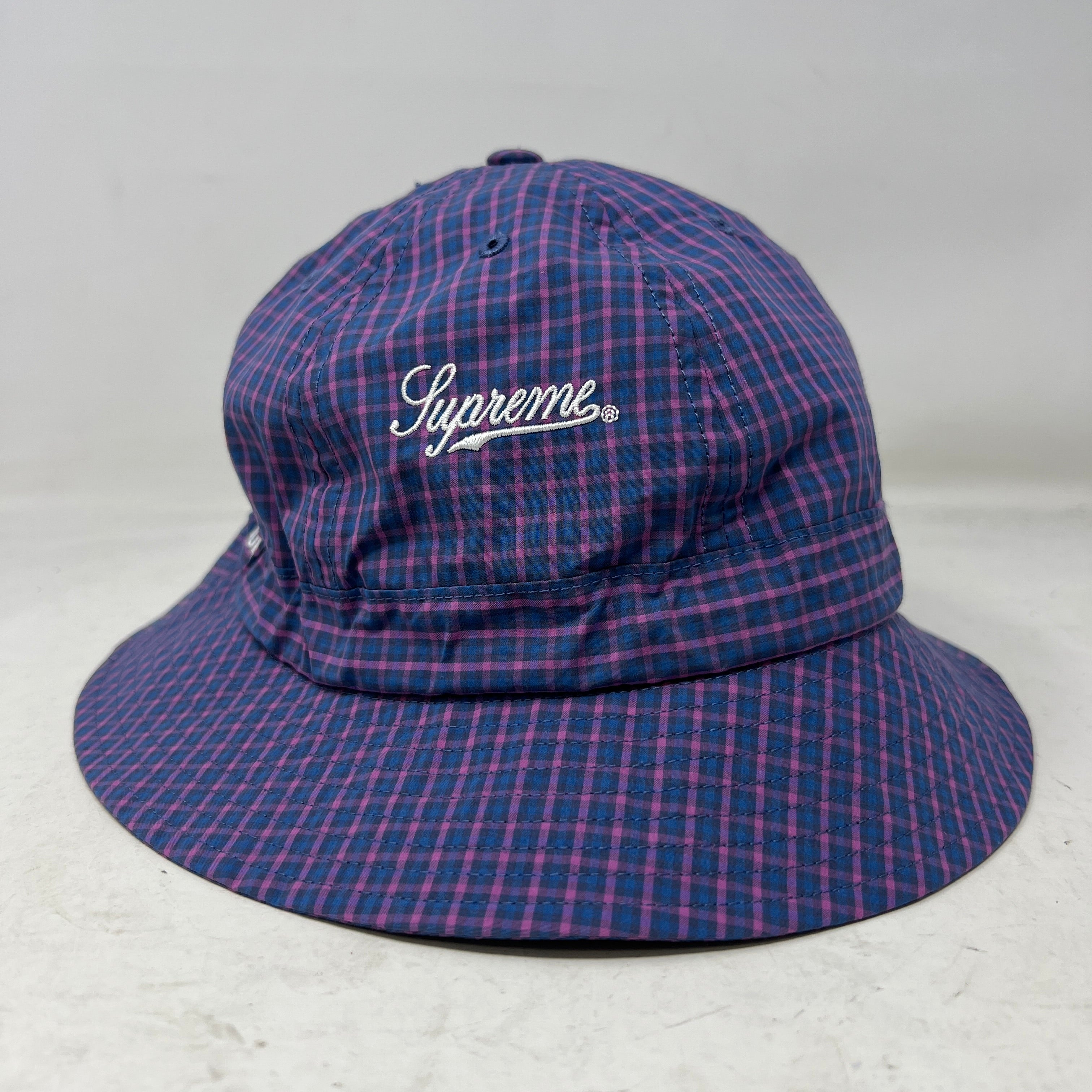 Supreme Cordura Plaid Bell Hat Blue – Holy Ground