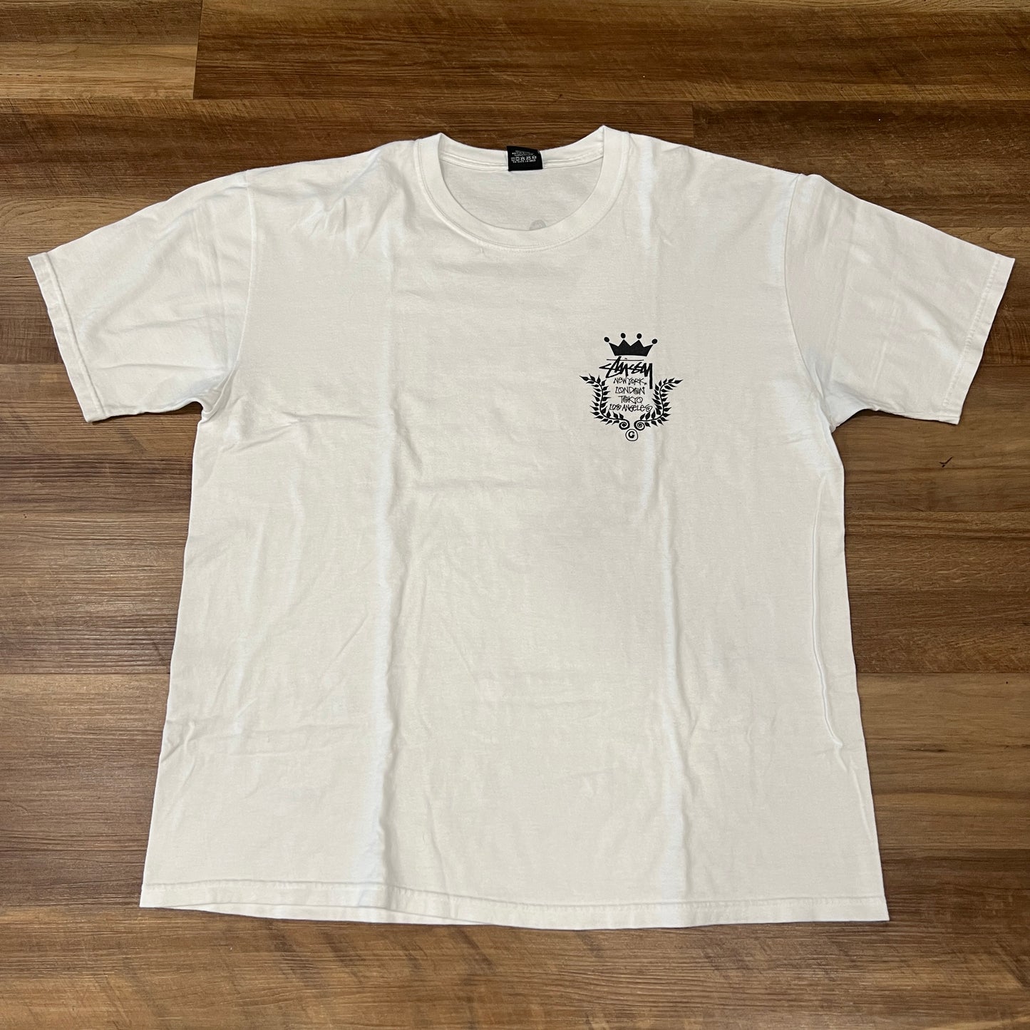 Stussy Crown Wreath Tee White