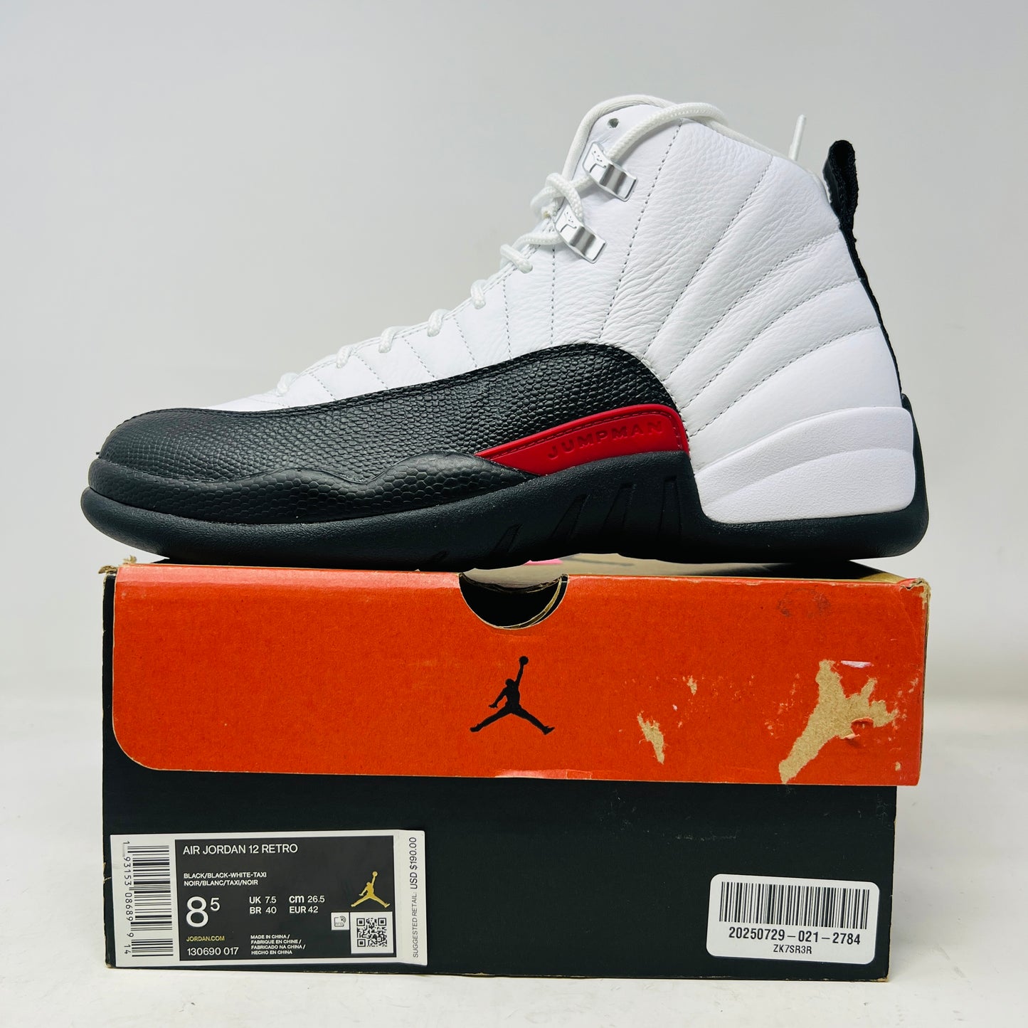 Jordan 12 Retro Taxi Flip