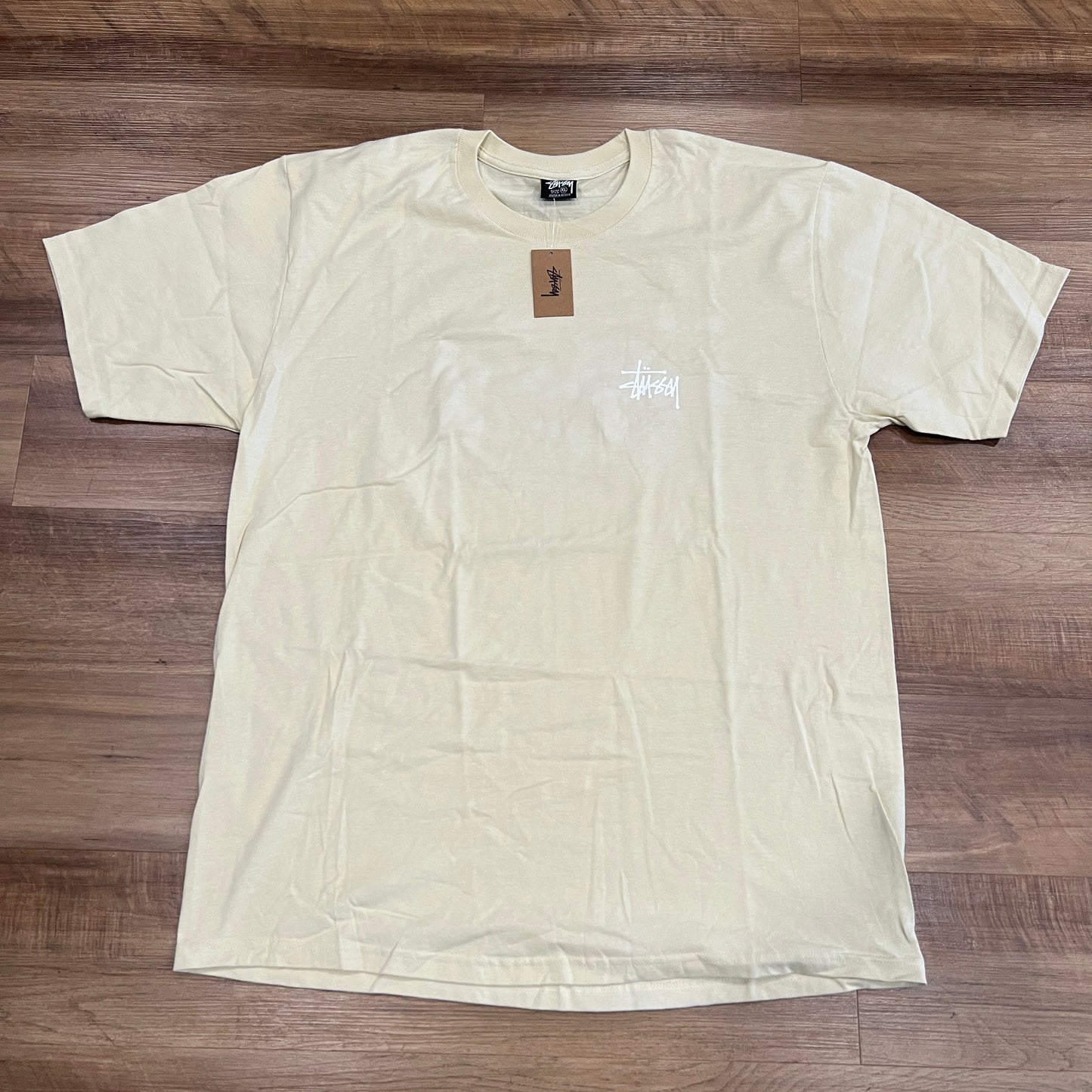Stussy Basic Logo Tee 'Cream'