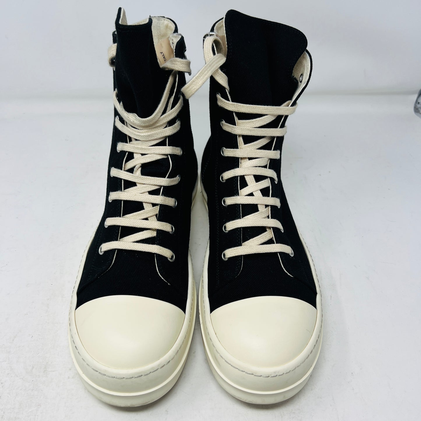 Rick Owens DRKSHDW High Top Black Milk