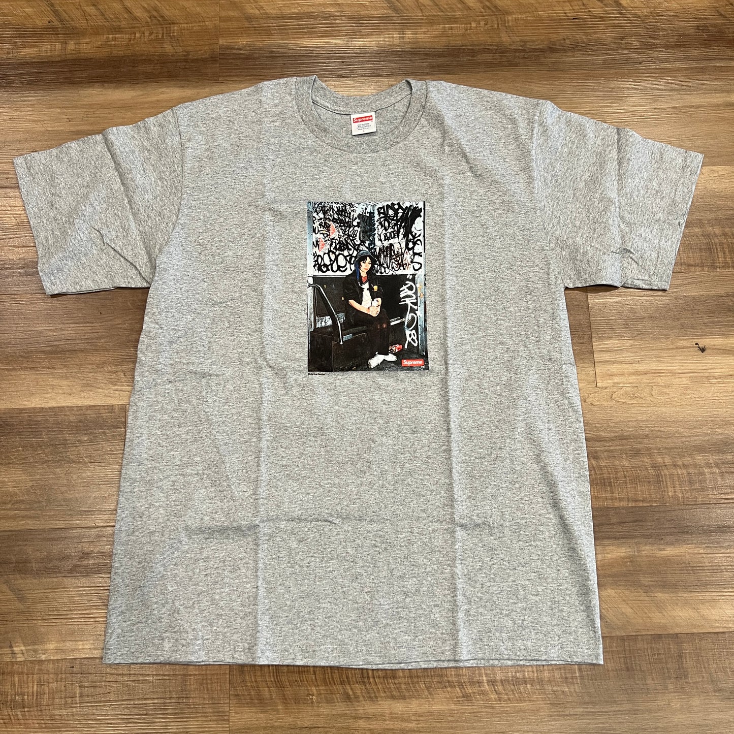 Supreme Lady Pink Tee Heather Grey