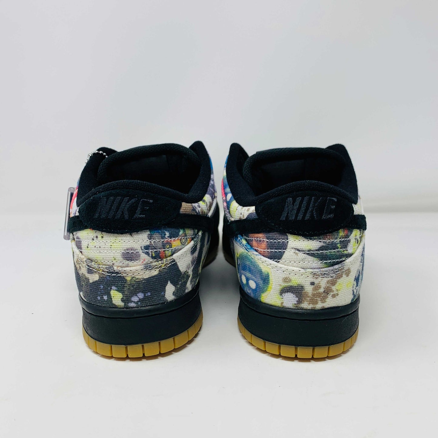 Nike SB Dunk Low Supreme Rammellzee sneakers, brand new, 2023, with white laces and hang tag.