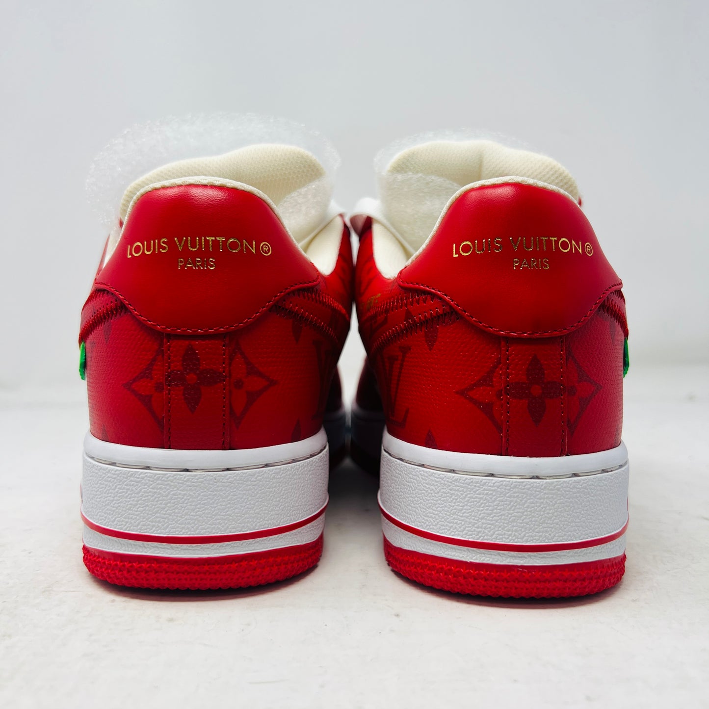 Louis Vuitton Nike Air Force 1 Low By Virgil Abloh White Red