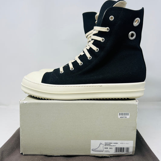 Rick Owens DRKSHDW High Top Black Milk