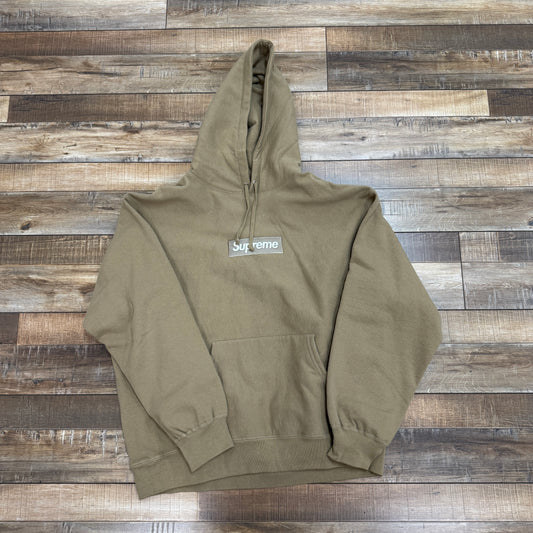 Supreme Box Logo Hooded Sweatshirt (FW23) Dark Sand