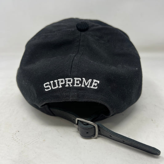 Supreme Corduroy S Logo 6-Panel Black