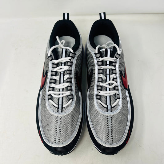 Nike Air Zoom Spiridon OG Sport Red 2024 sneakers with mesh upper and Nike swoosh.