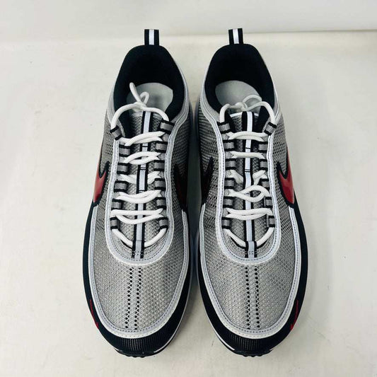 Nike Air Zoom Spiridon OG Sport Red 2024 sneakers with mesh upper and Nike swoosh.