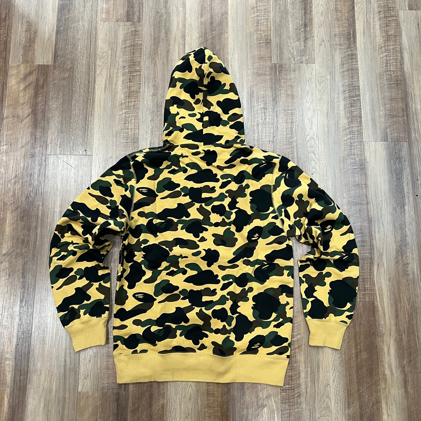 BAPE CAMO PULLOVER HOODIE YELLOW