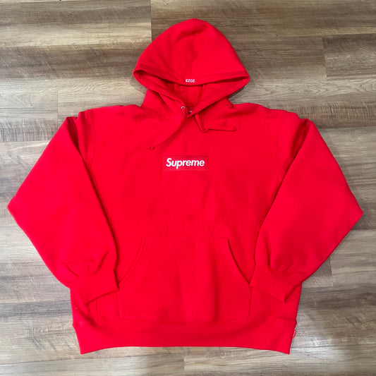 Supreme Box Logo Hooded Sweatshirt (FW23) Red