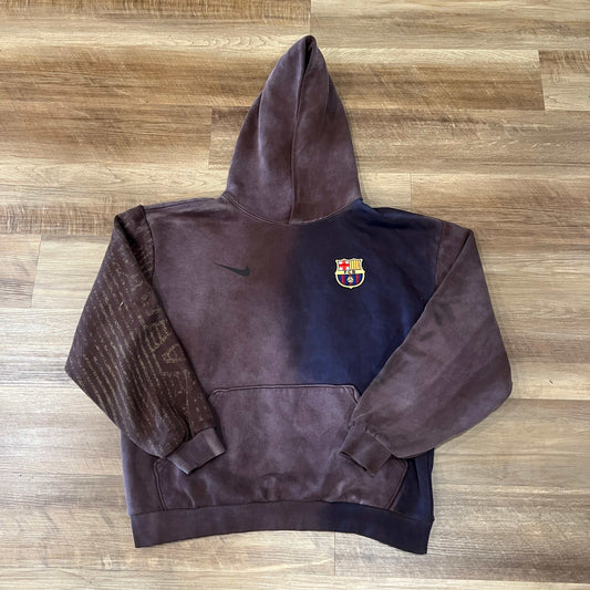 Travis Scott x Nike x FC Barcelona Split-Dye Crest Hoodie Multicolor