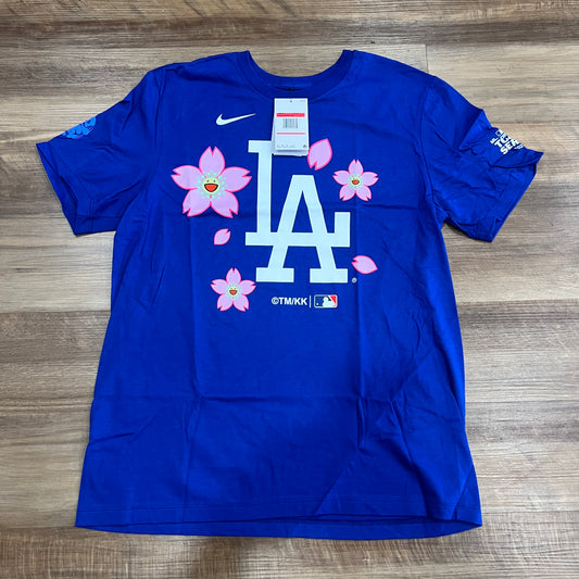 Nike x Takashi Murakami x MLB World Tour Tokyo Series 2025 Dodgers S/S Tee Blue