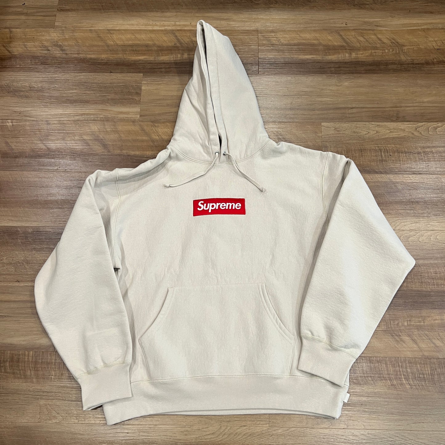 Supreme Box Logo Hooded Sweatshirt 'Stone'