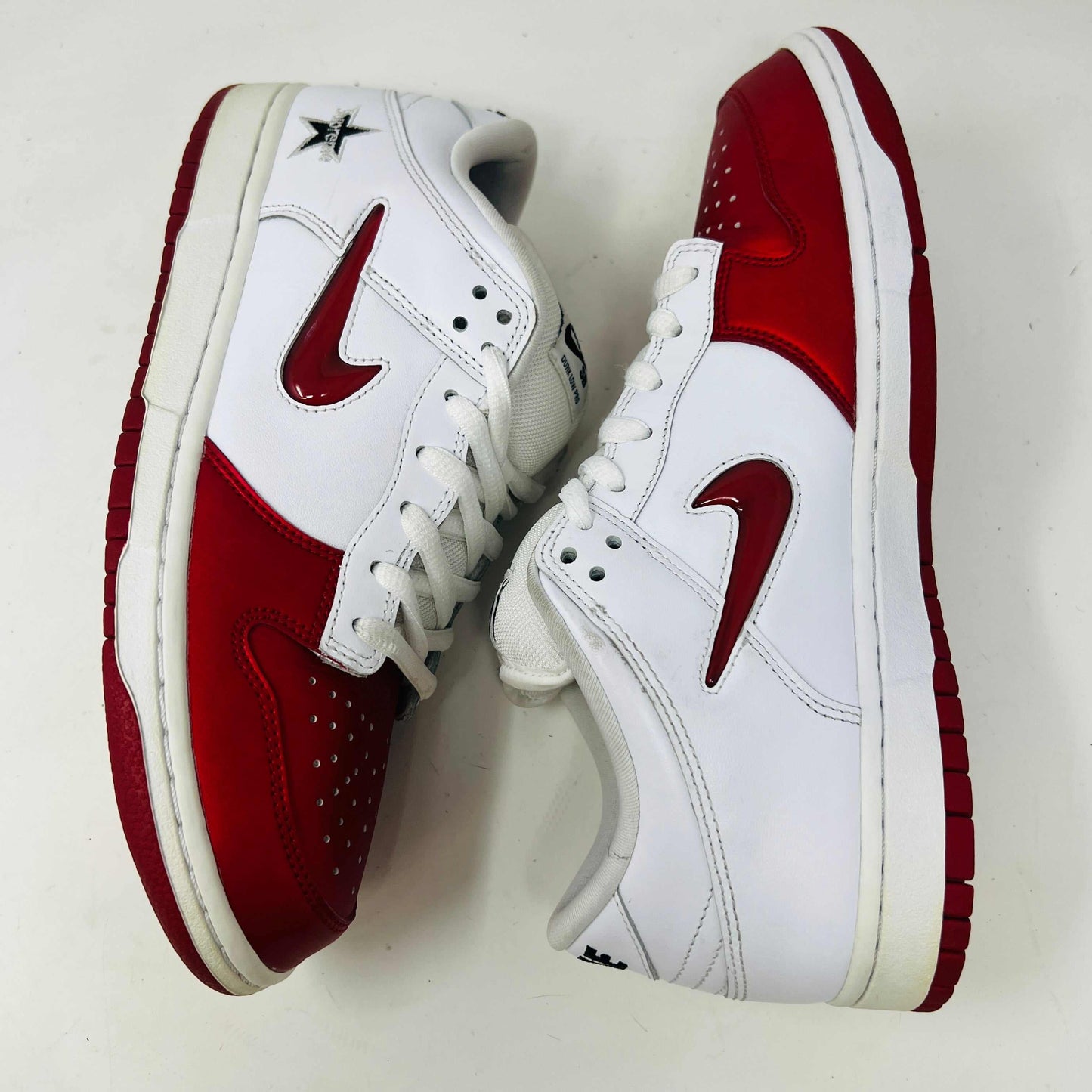 Nike SB Dunk Low Supreme Jewel Swoosh Red