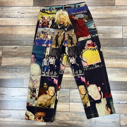 Supreme Mark Leckey Hardcore Patchwork Loose Fit Chino Pant