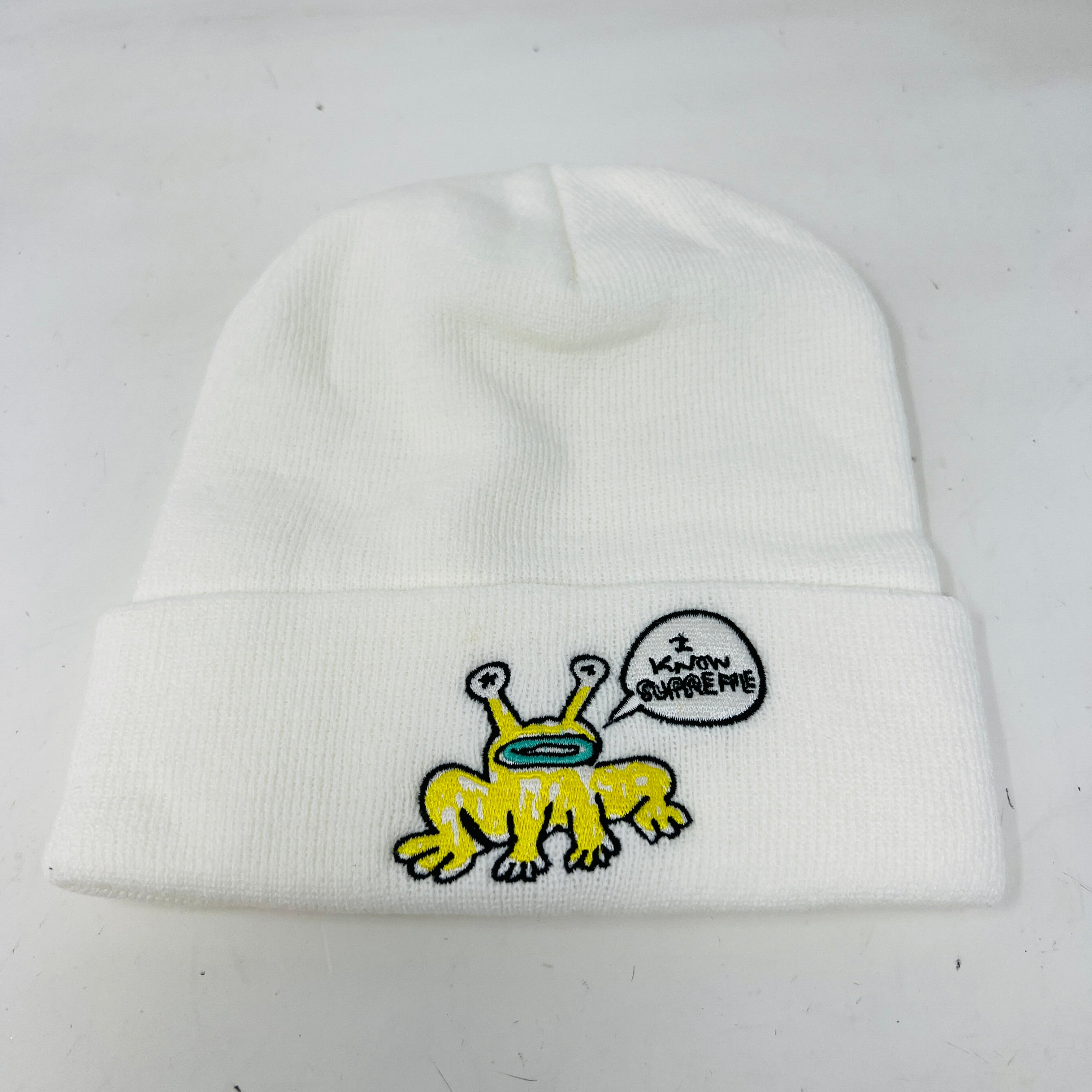 Supreme x Daniel Johnston Beanie S/S20 White – Holy Ground