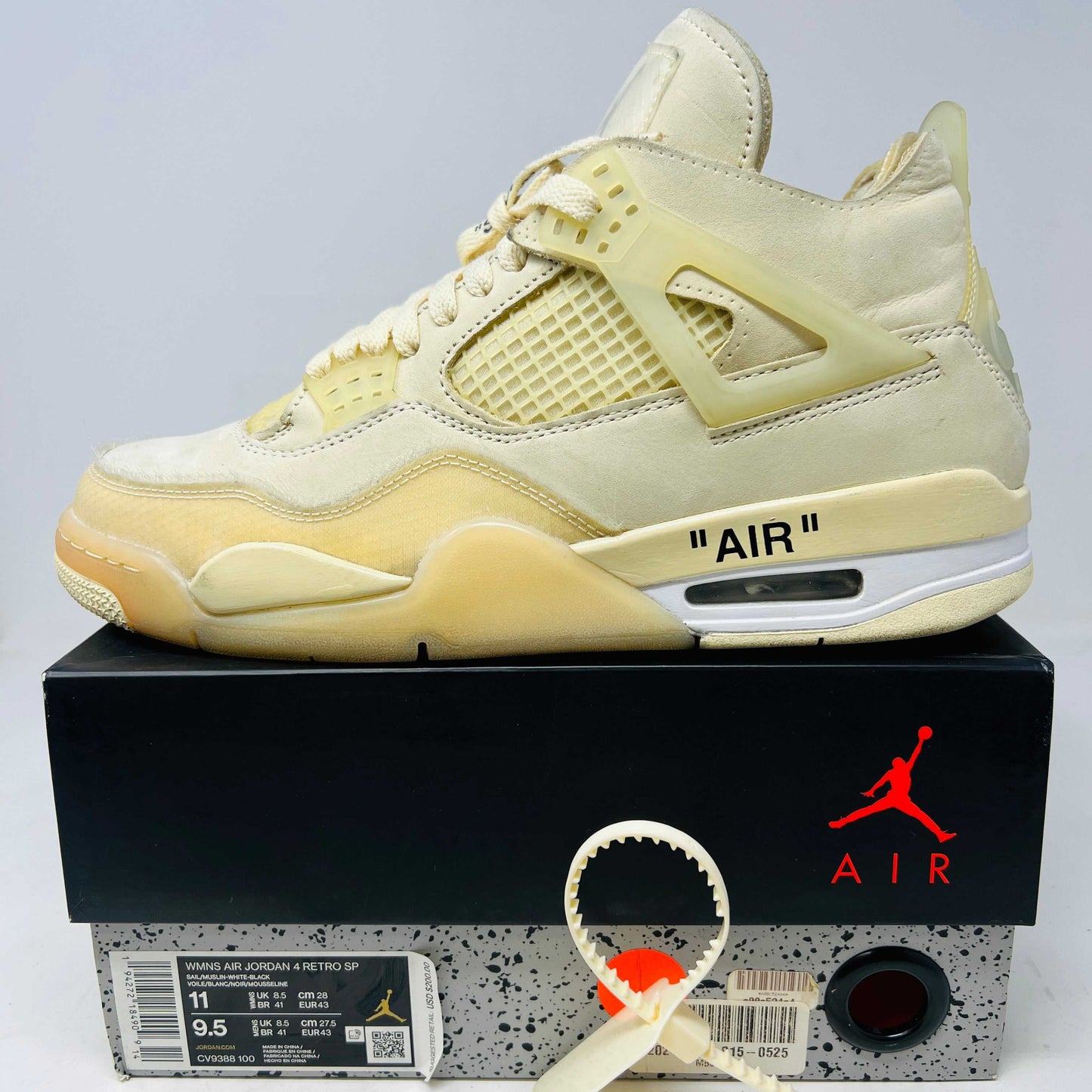 Jordan 4 Retro Off-White Sail (Women's)